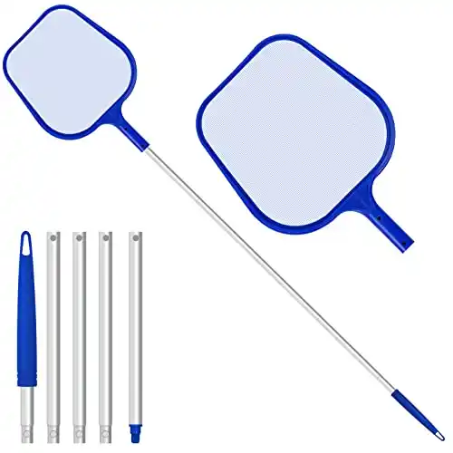Image from Pirate Deals Angebote | Preisfehler, Schnäppchen, Rabatte & Freebies: :Pirαtе-Dеαls Jsdoin Kescher Pool, 120 cm lang-Teichkescher mit Telesk...