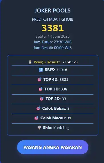 Image from MBAH GHOIB SLTGAMING: PREDIKSI JOKER POOLS MBAH GHOIB TGL 14 Juni 2025 LINK PREDIKSI : ht...