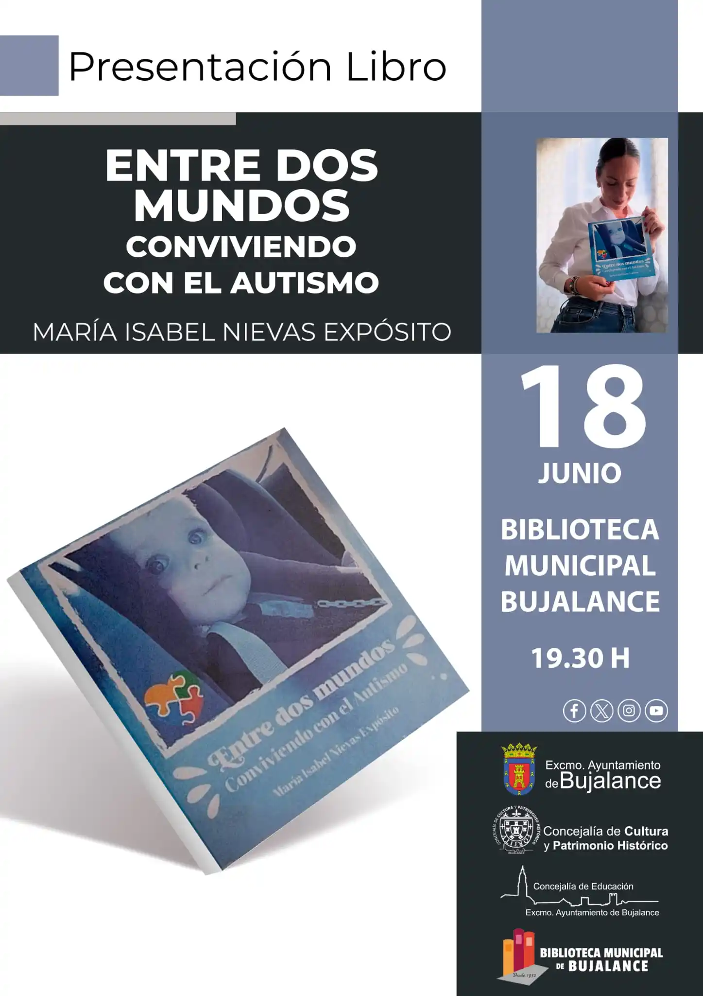 Image from Ayuntamiento de Bujalance: 📚✨ Presentación de libro en Bujalance! ✨📚 Te invitamos a la present...