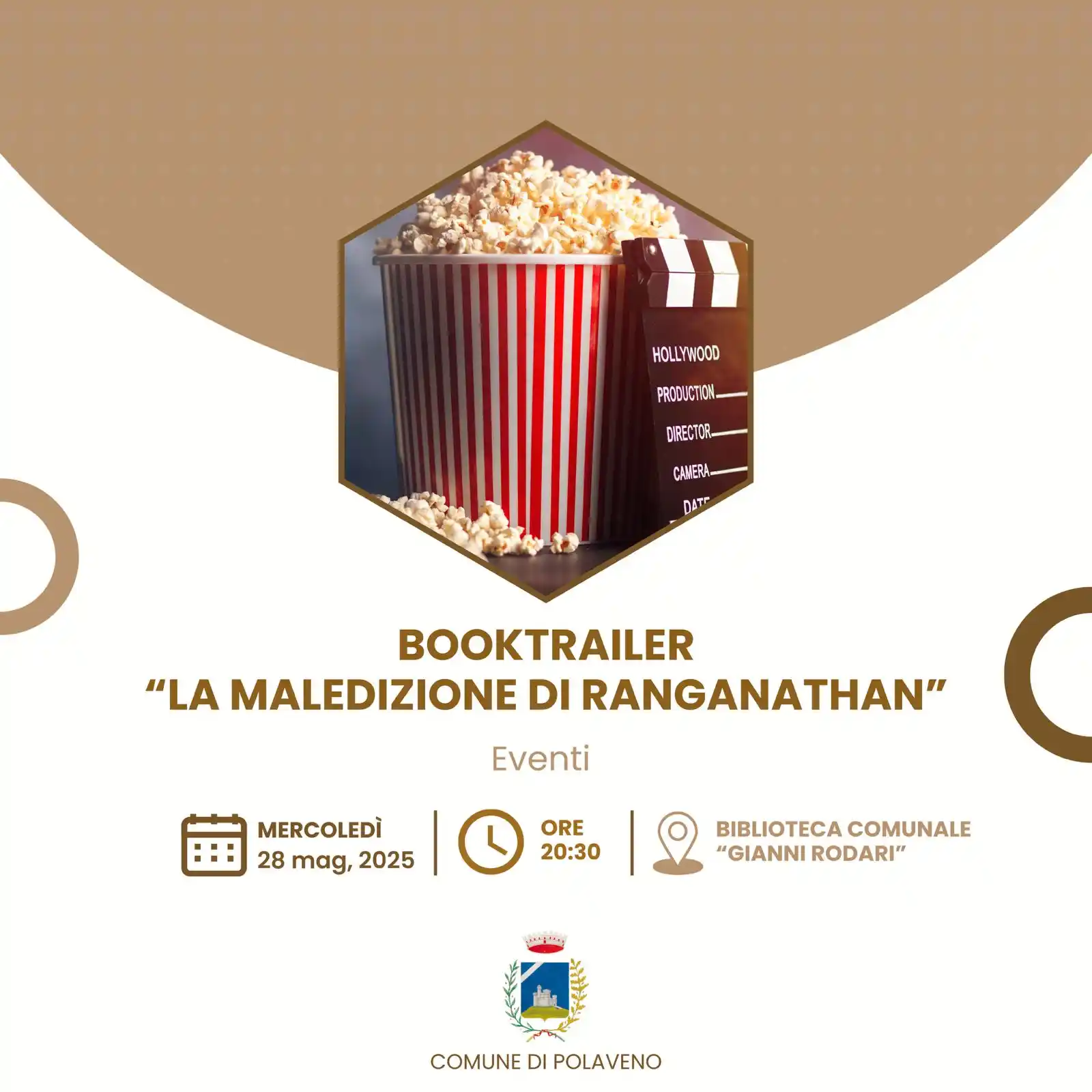 Image from WhatsApp Polaveno: 🎬 *PRESENTAZIONE DEL BOOKTRAILER - LA MALEDIZIONE DI RANGANATHAN* 📚 ...