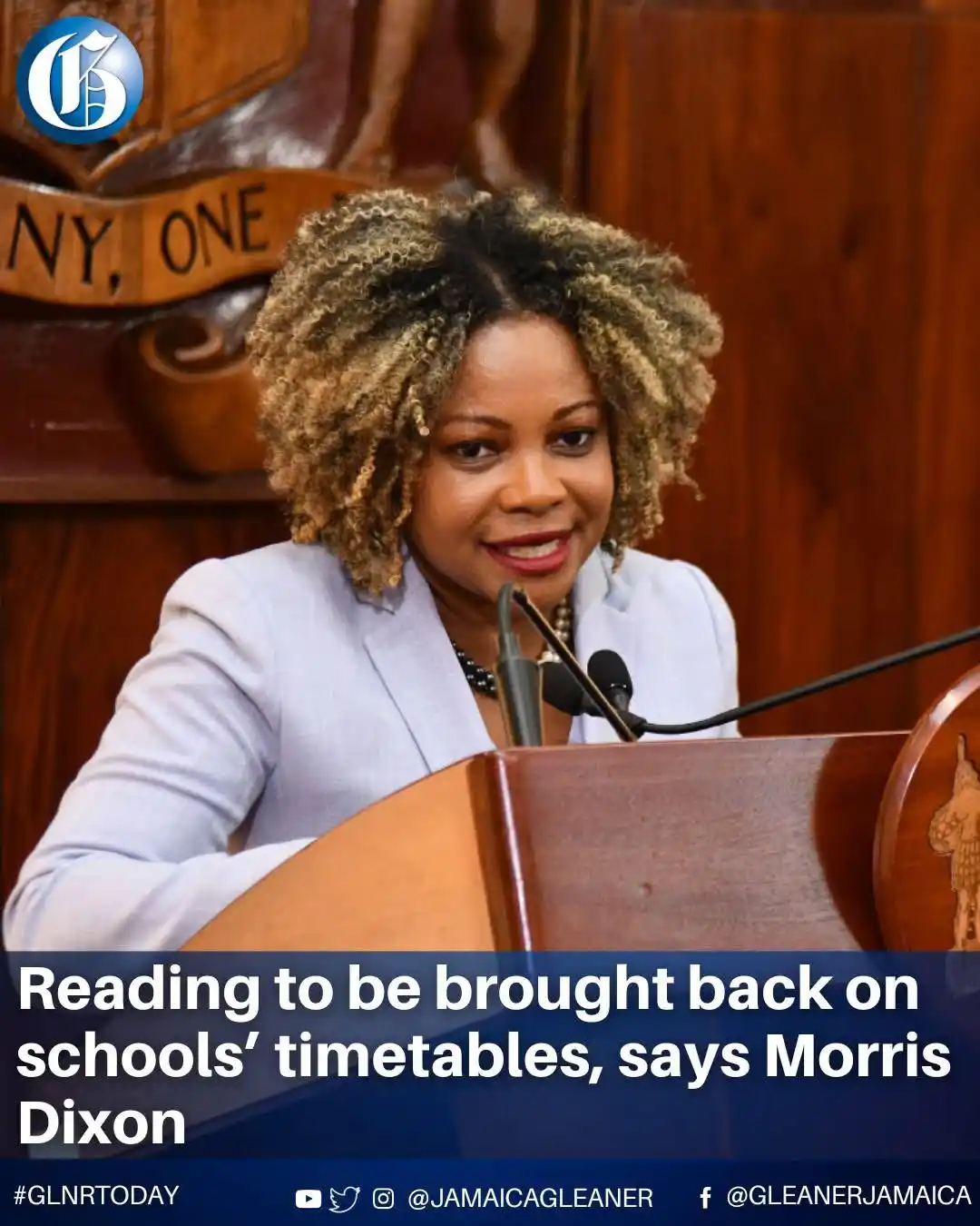 Image from The Gleaner Company (Media) Limited: Reading is to be returned to the primary-school timetable, says Senato...