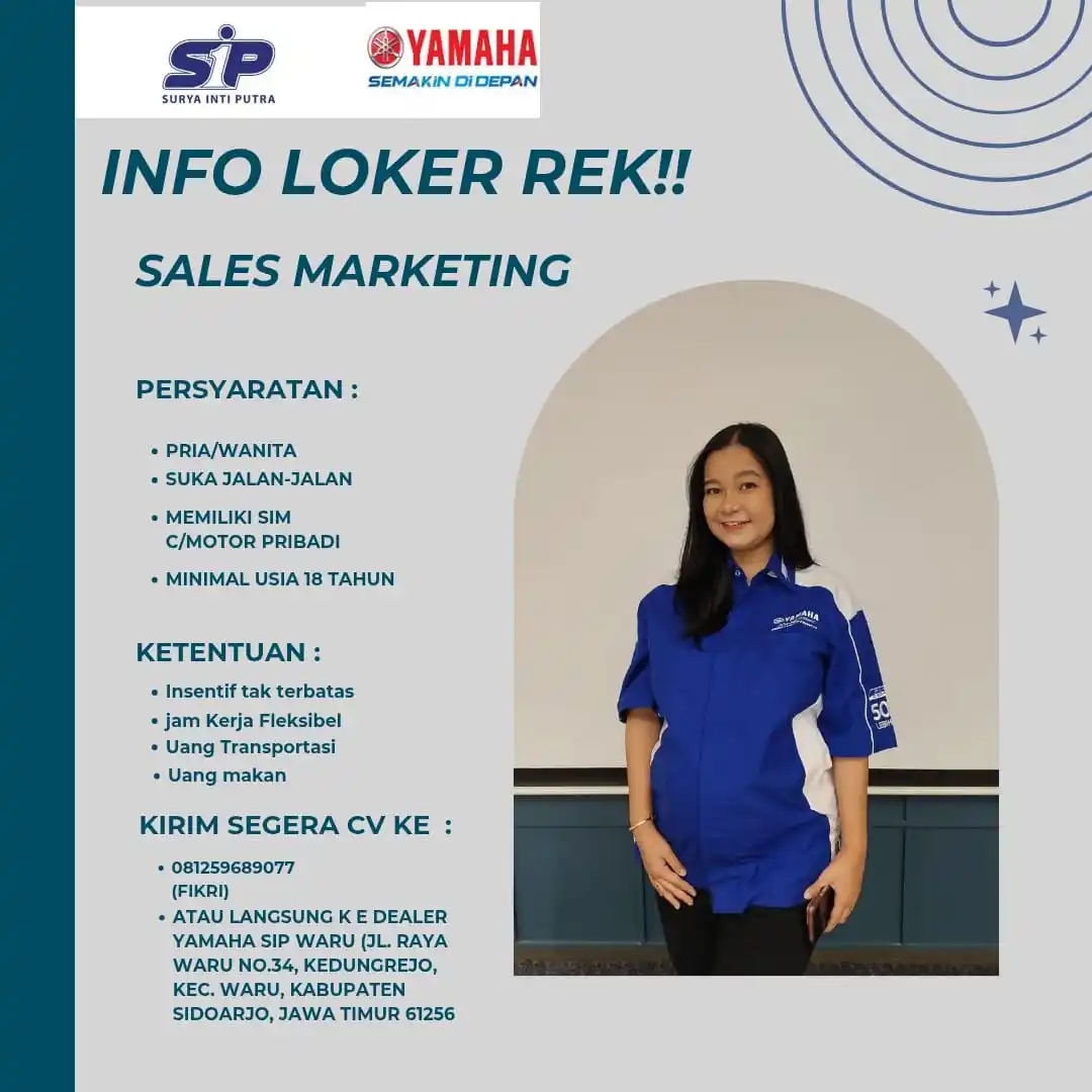 Image from Loker Surabaya Dan Sekitarnya: sales marketing waru sda...