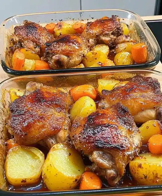 Image from Home Pride Spices: 🥘 Savor the flavors with this mouthwatering Chicken Thighs & Potatoes...
