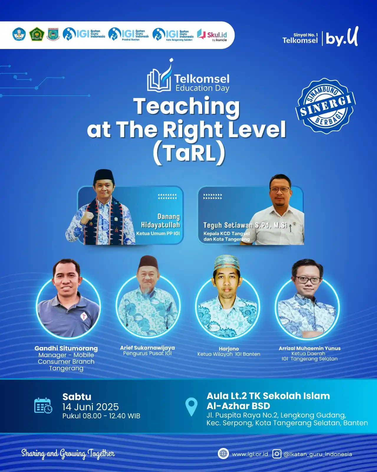 Image from Ikatan Guru Indonesia (IGI): *SINERGI PP IGI-PW IGI Banten-PD IGI Kota Tangsel didukung oleh Telkom...