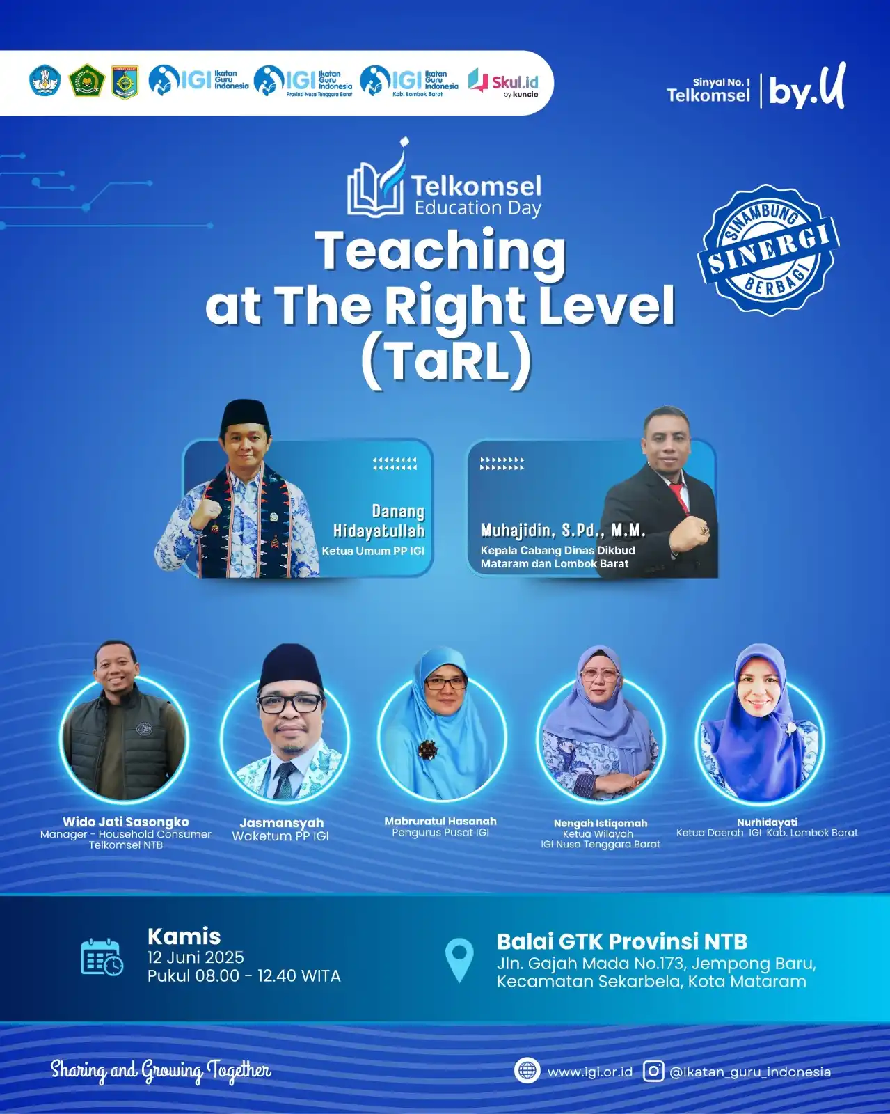 Image from Ikatan Guru Indonesia (IGI): *SINERGI PP IGI-PW IGI NTB-PD IGI Kab. Lombok Barat didukung oleh Telk...