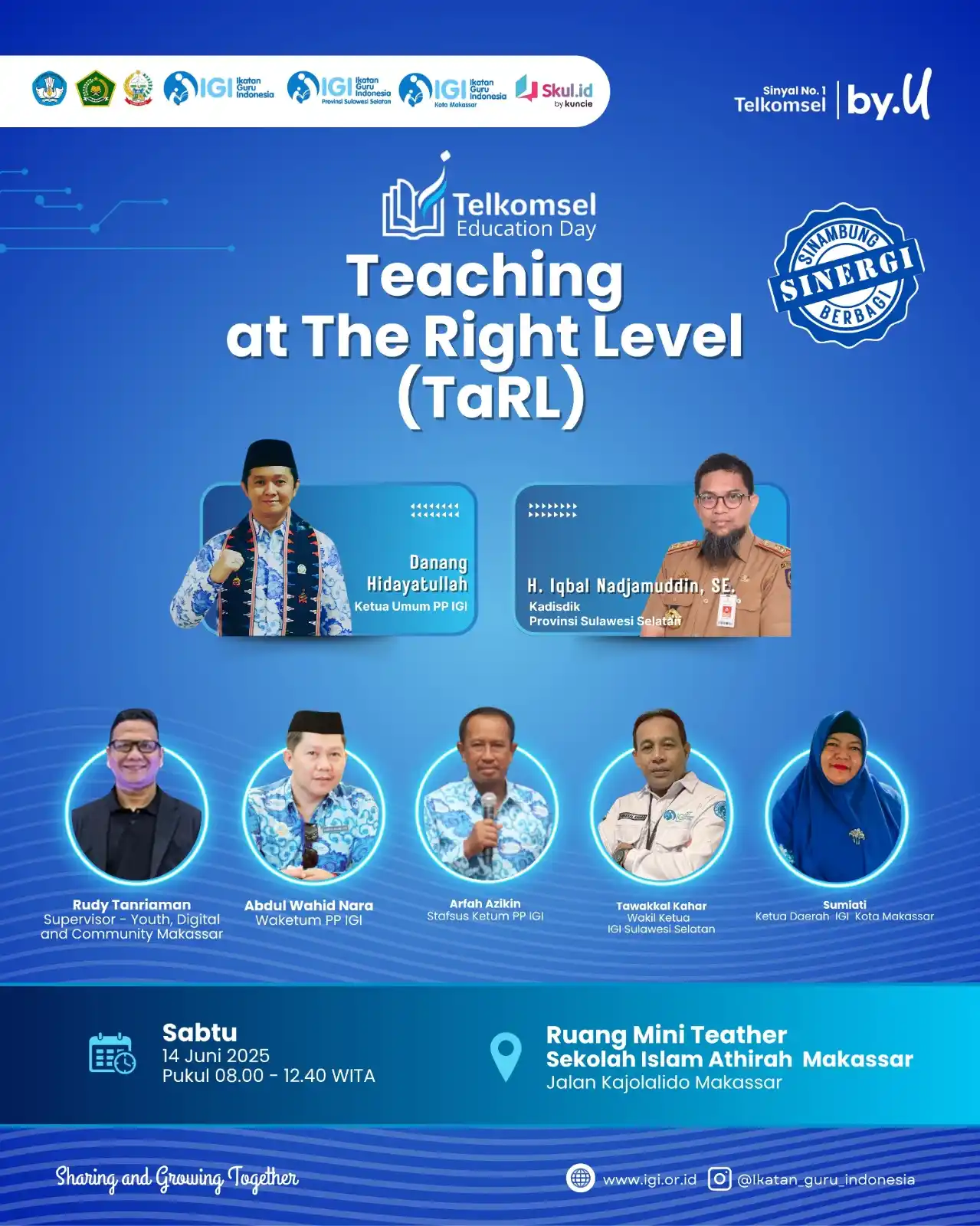 Image from Ikatan Guru Indonesia (IGI): *SINERGI PP IGI-PW IGI Sulsel-PD IGI Kota Makassar didukung oleh Telko...