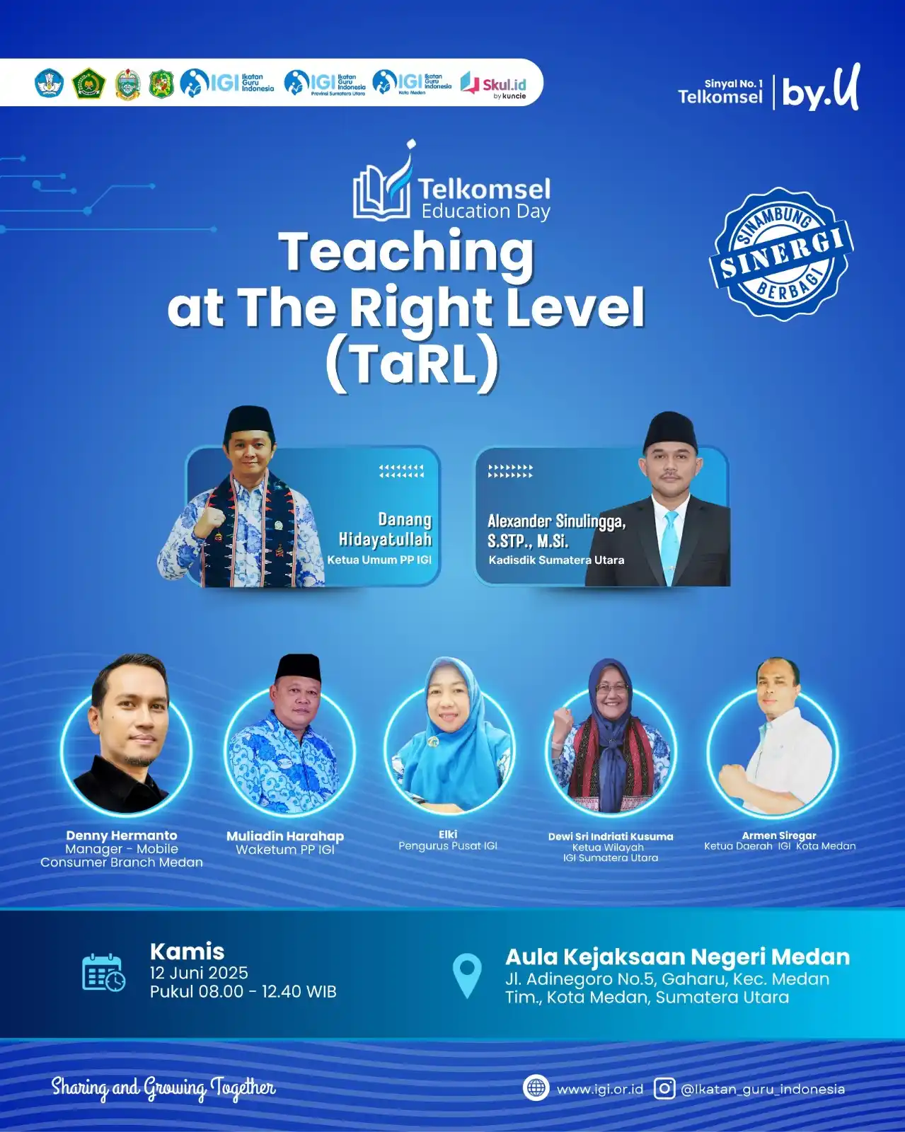 Image from Ikatan Guru Indonesia (IGI): *SINERGI PP IGI-PW IGI Sumut-PD IGI Kota Medan didukung oleh Telkomsel...