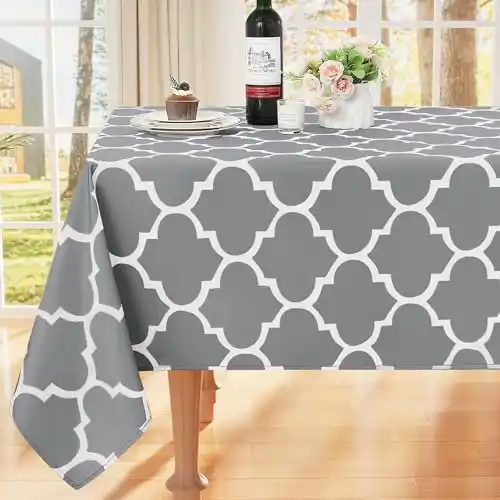 Image from Pirate Deals Angebote | Preisfehler, Schnäppchen, Rabatte & Freebies: Smiry Tischdecke Abwaschbar Rechteckig 100x140cm Tischtuch Polyester W...