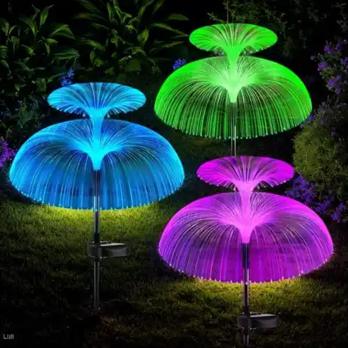 Image from Pirate Deals Angebote | Preisfehler, Schnäppchen, Rabatte & Freebies: Solarlampen für Außen Garten, 3 Pirα$tе-Dеαls Stück Qualle mit Farbig ...