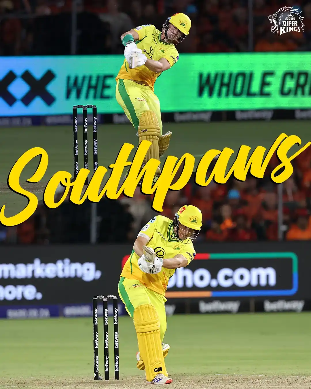 Image from Joburg Super Kings: Southpaw storm in full swing! ⚡️ <a class="text-blue-500 hover:underl...
