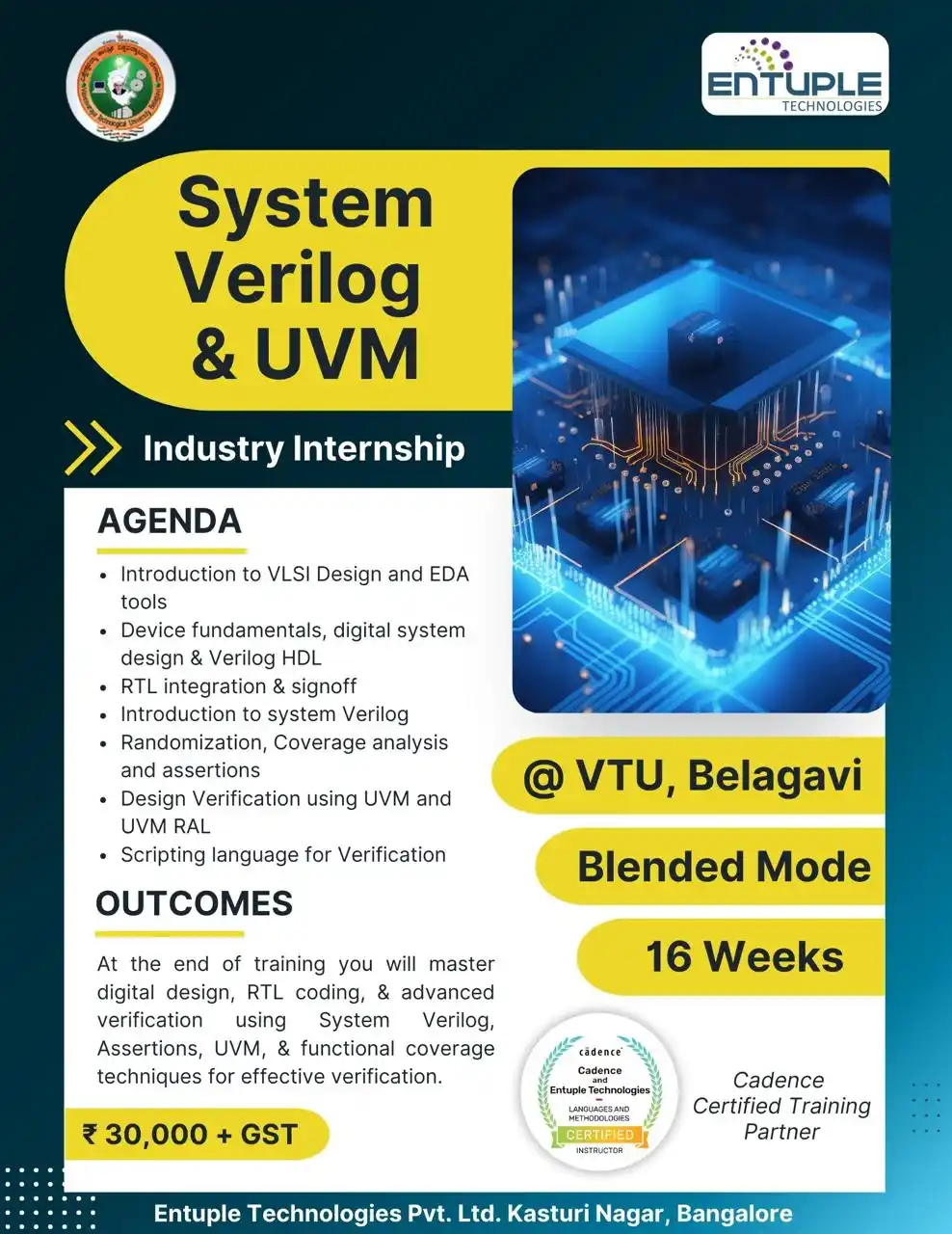 Image from VTU Belagavi ✪: System Verilog & UVM @ VTU > Entuple Technologies, in collaboration w...