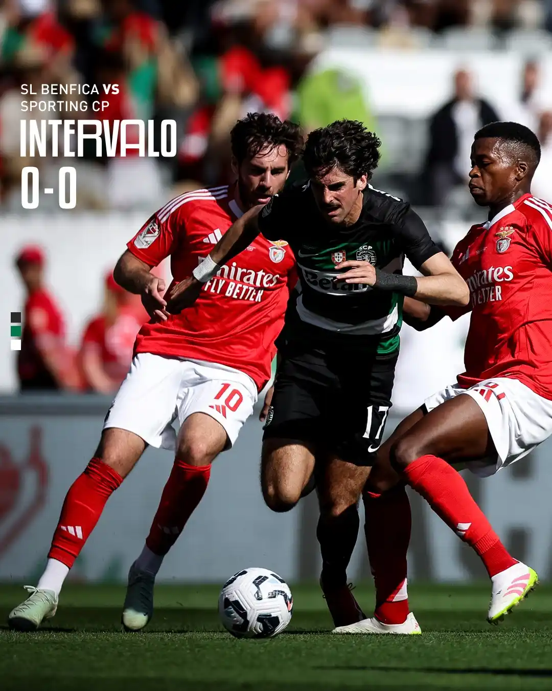 Image from Sporting CP: βΈ Tempo de intervalo com tudo empatado no Jamor. πππΜ ππ π
ππ, ...