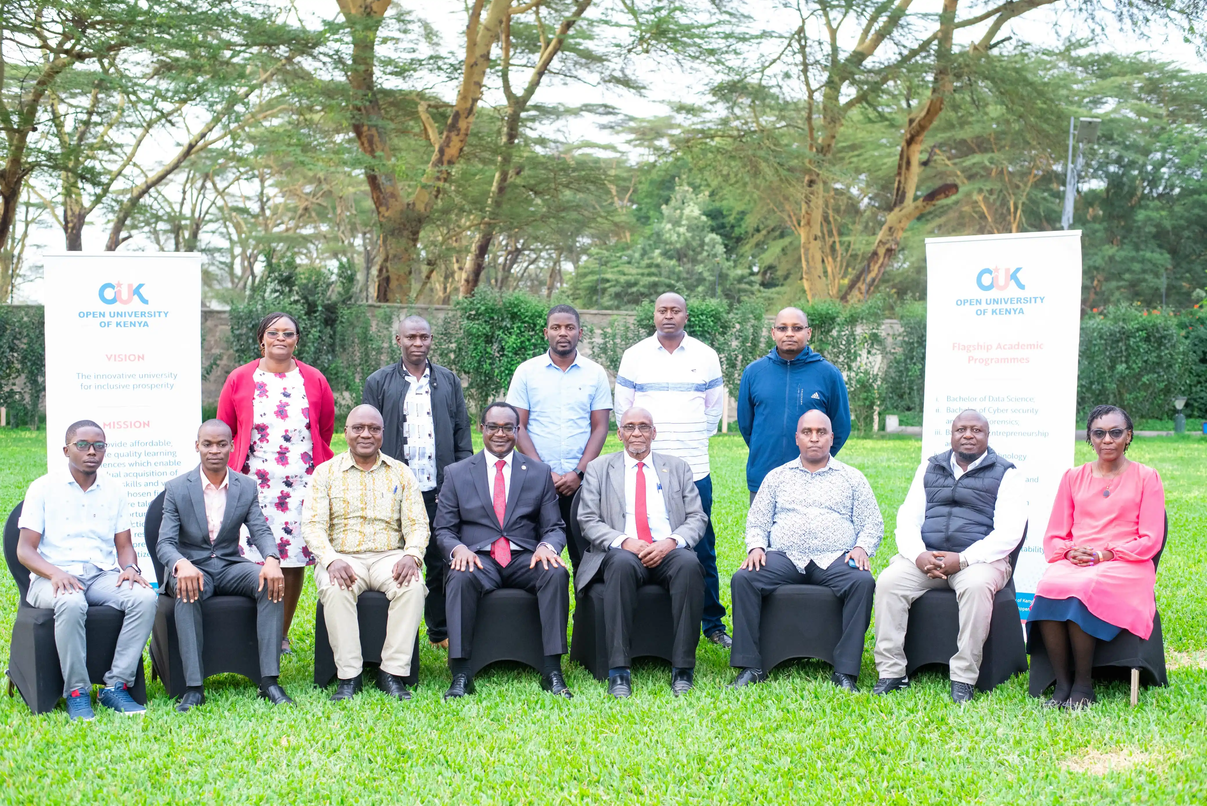 Image from OpenUniKenya: The Cabinet Secretary for Education, Julius Migos Ogamba, has this aft...