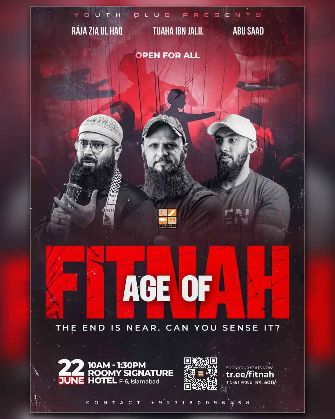 Image from Youth Club Islamabad: 🩸 THE END IS NEAR. CAN YOU SENSE IT? In a world full of lies — are y...
