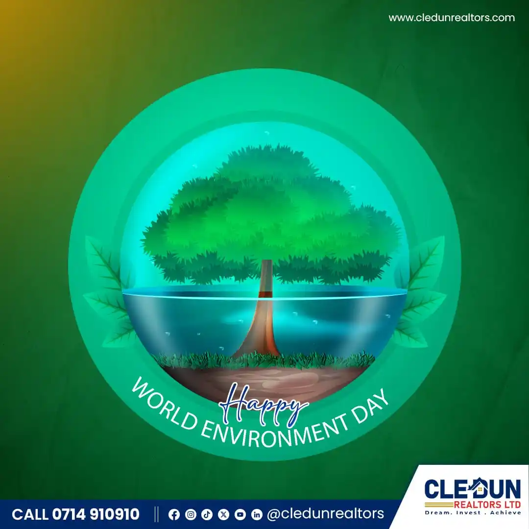 Image from CLEDUN REALTORS LTD: 🌍 This *World Environment Day*, we at Cledun Realtors reaffirm our co...