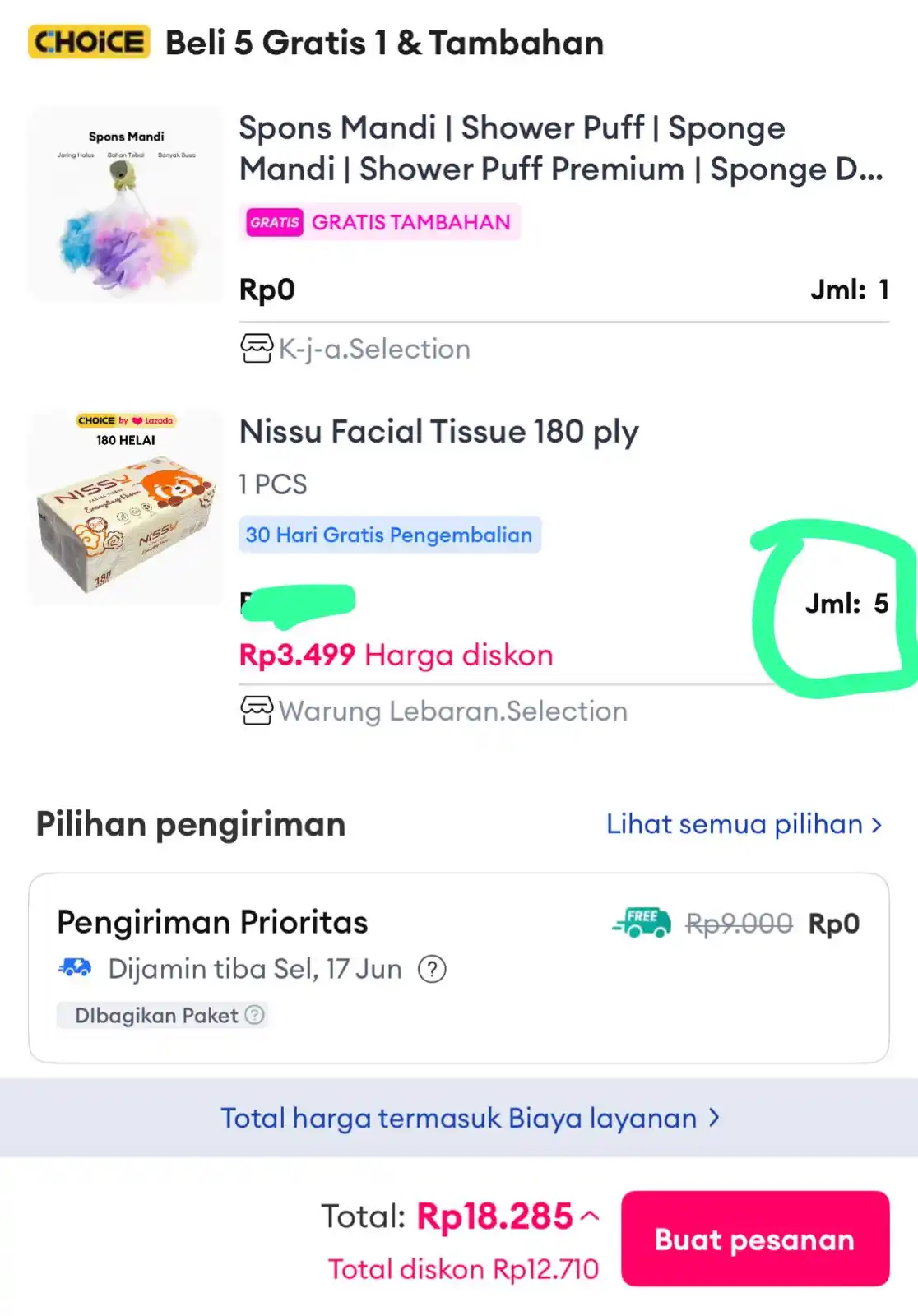 Image from Serba Ada ➖ MAMA NAYA ➖ INFO PROMO DISKON SHOPEE, LAZADA, BLIBLI ➖ INDOMARET, ALFAMART: Tisu *cuma 3rban* & dapet gratisan _5 pcs kena 18rban_ ✅ voc 3500 di...