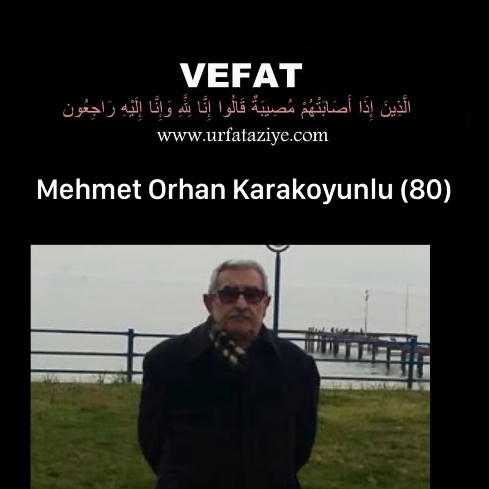 Image from Urfa Taziye: Vefat: Mehmet Orhan Karakoyunlu  Merhum İmam Fethi Karakoyunlu,nun oğl...