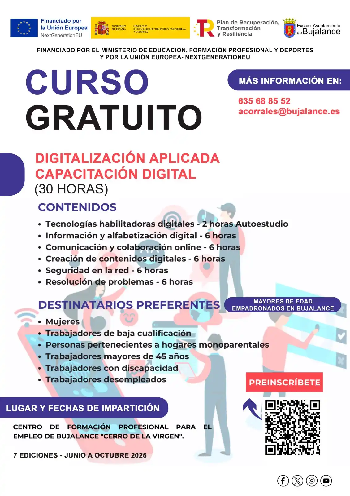 Image from Ayuntamiento de Bujalance: 🚀 ¿Vives en Bujalance y quieres ponerte al día con lo digital? ¡Tene...