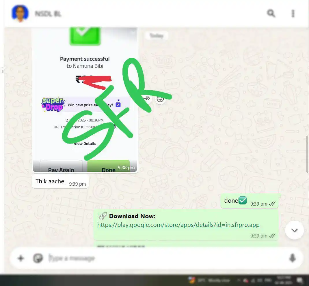Image from SFR PRO Official: 👉 *West bengal ke Purba Medinipur se master distributor join Kiya hai...
