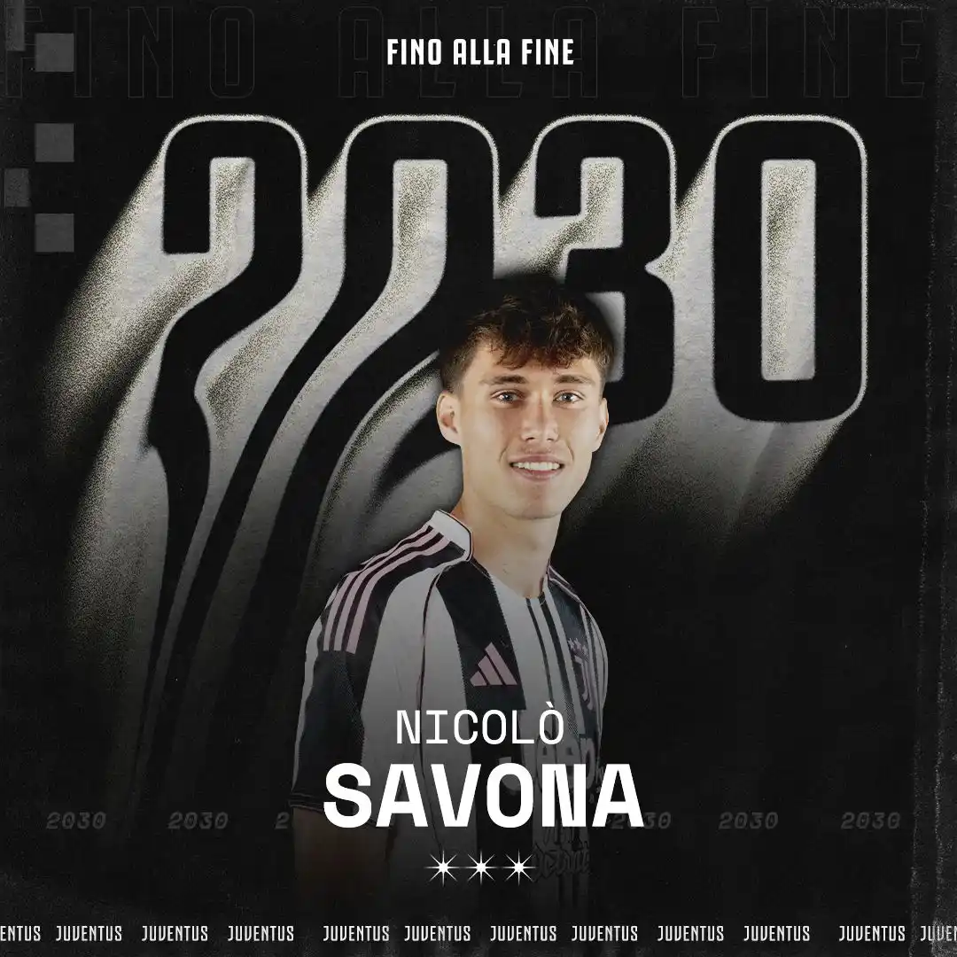 Image from Juventus: 2️⃣0️⃣3️⃣0️⃣✍️ Nicolò Savona rinnova il suo contratto in ⚪️⚫️💪 🇮🇹👉...