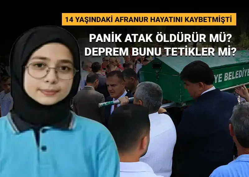 Image from NTV: AFRANUR'UN ÖLÜMÜ SONRASI GÜNDEMDE Panik atak ölümcül mü, deprem bunu t...