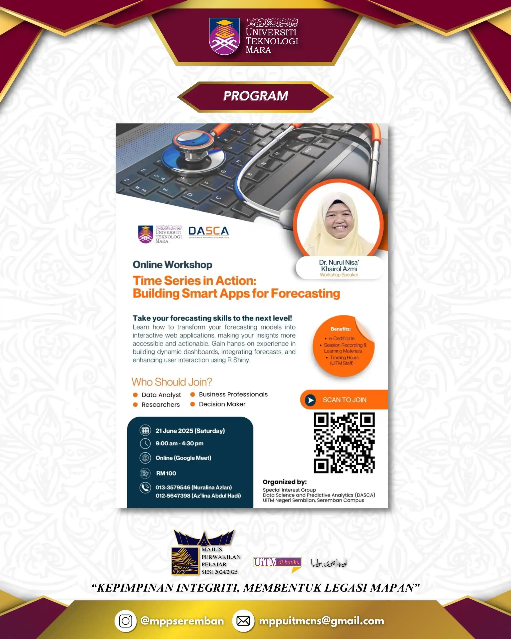Image from INFO MPP UiTM CAWANGAN NEGERI SEMBILAN SESI 2024/2025: Assalamualaikum wbt, Salam Sejahtera, Salam UiTM di Hatiku, Salam Mala...