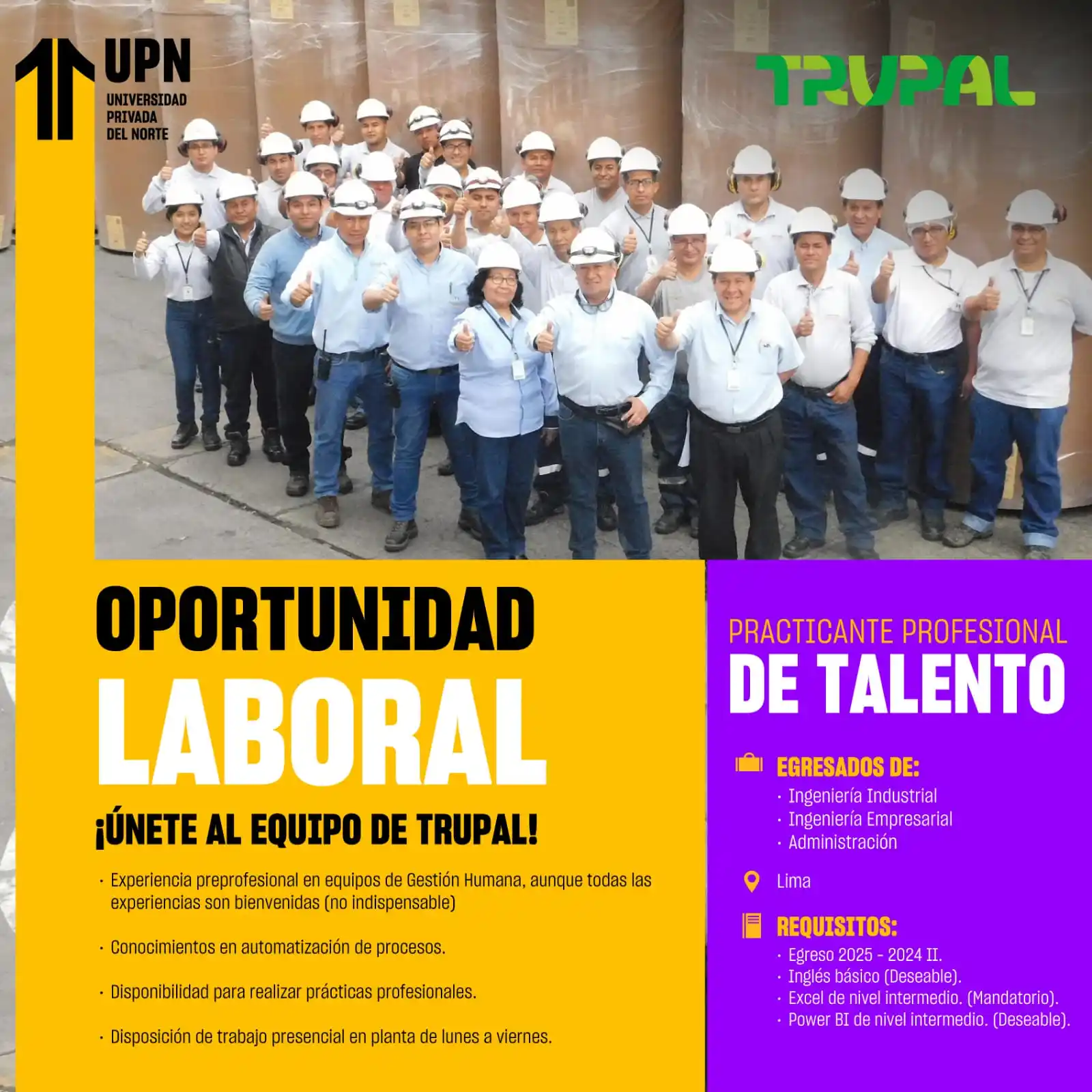 Image from ALUMNI UPN: 🚨 *¡Atención egresados UPN!* ¿Estudiaste Ingeniería Industrial, Empre...