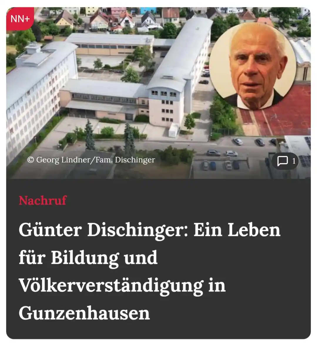 Image from Katholische Pfarrei Gunzenhausen: Auch in unserer Pfarrei war Herr Dischinger sehr engagiert und bis zul...