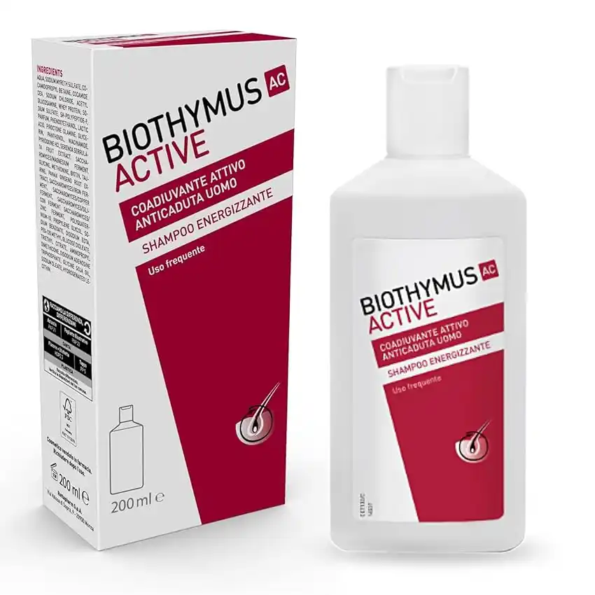 Image from Risparmio Felice: 👀 BIOTHYMUS Active Uomo, Shampoo Anticaduta Energizzante, per Tutti i...