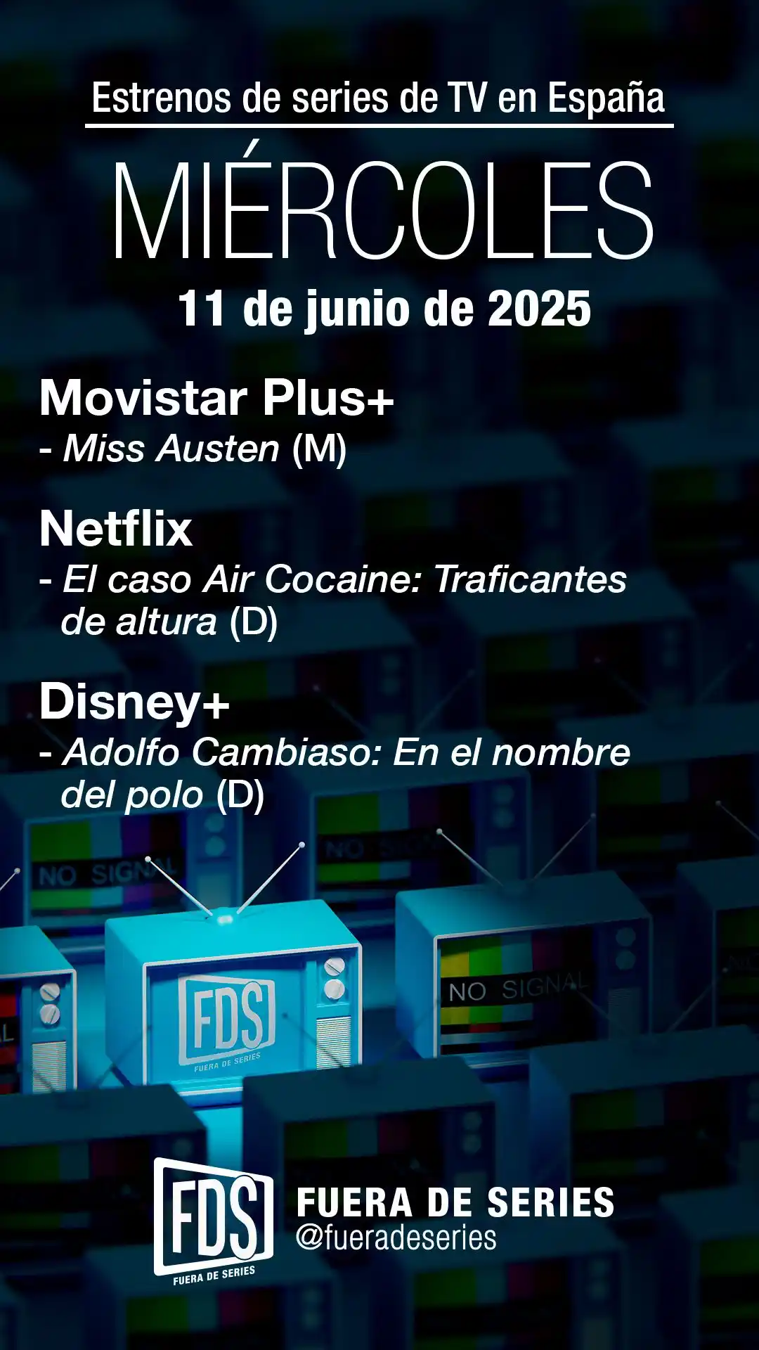 Image from Fuera de Series 📺: 📺 *¡Buenos días, familia seriéfila!* Aquí van los estrenos en televis...