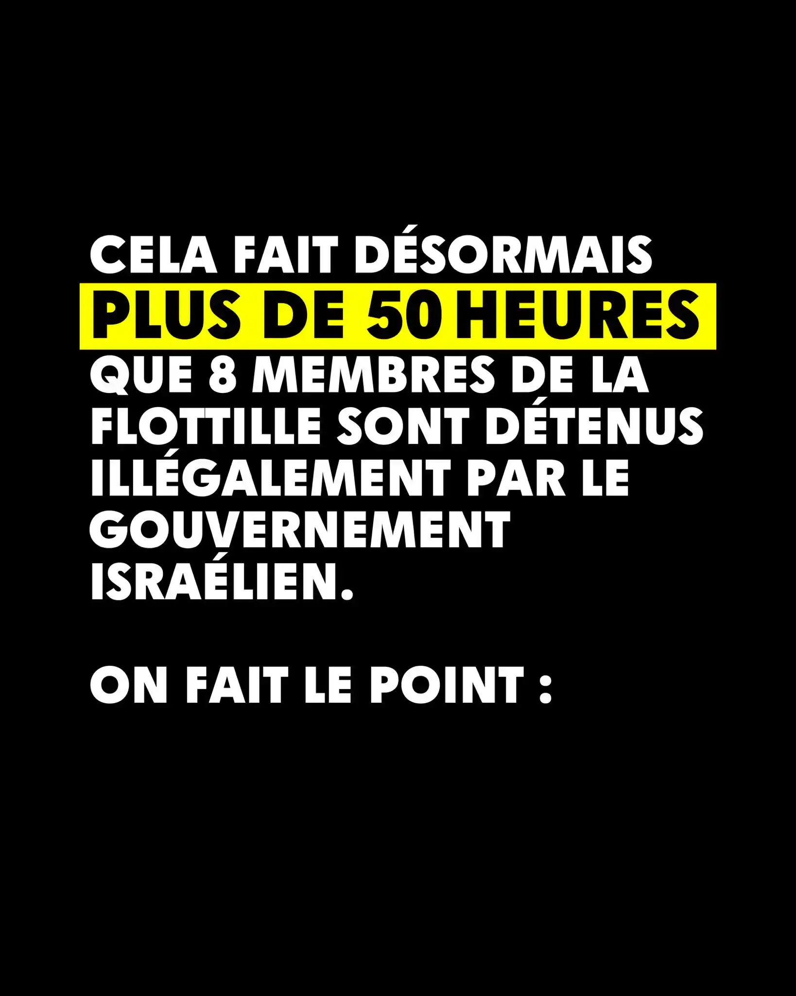 Image from Manon Aubry - Infos et Actus : Cela fait désormais plus de 50 heures que 8 membres de l’équipage de l...