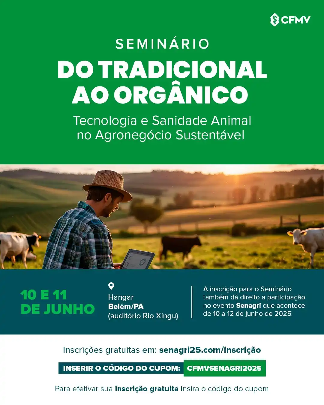 Image from CFMV: *É AMANHÃ - Senagri - Seminário: do tradicional ao orgânico - Tecnolog...