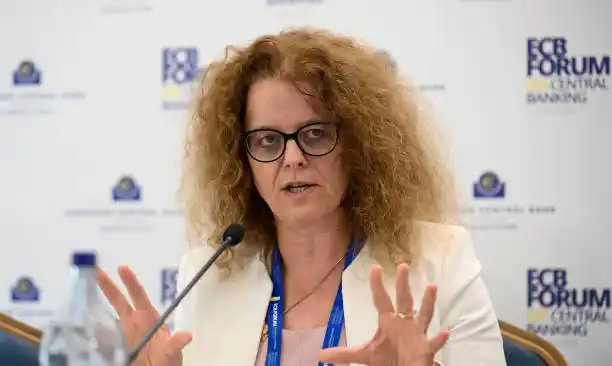 Image from KING OF FIBRE 📈📉: ECB board member Isabel Schnabel said in Brussels during European trad...