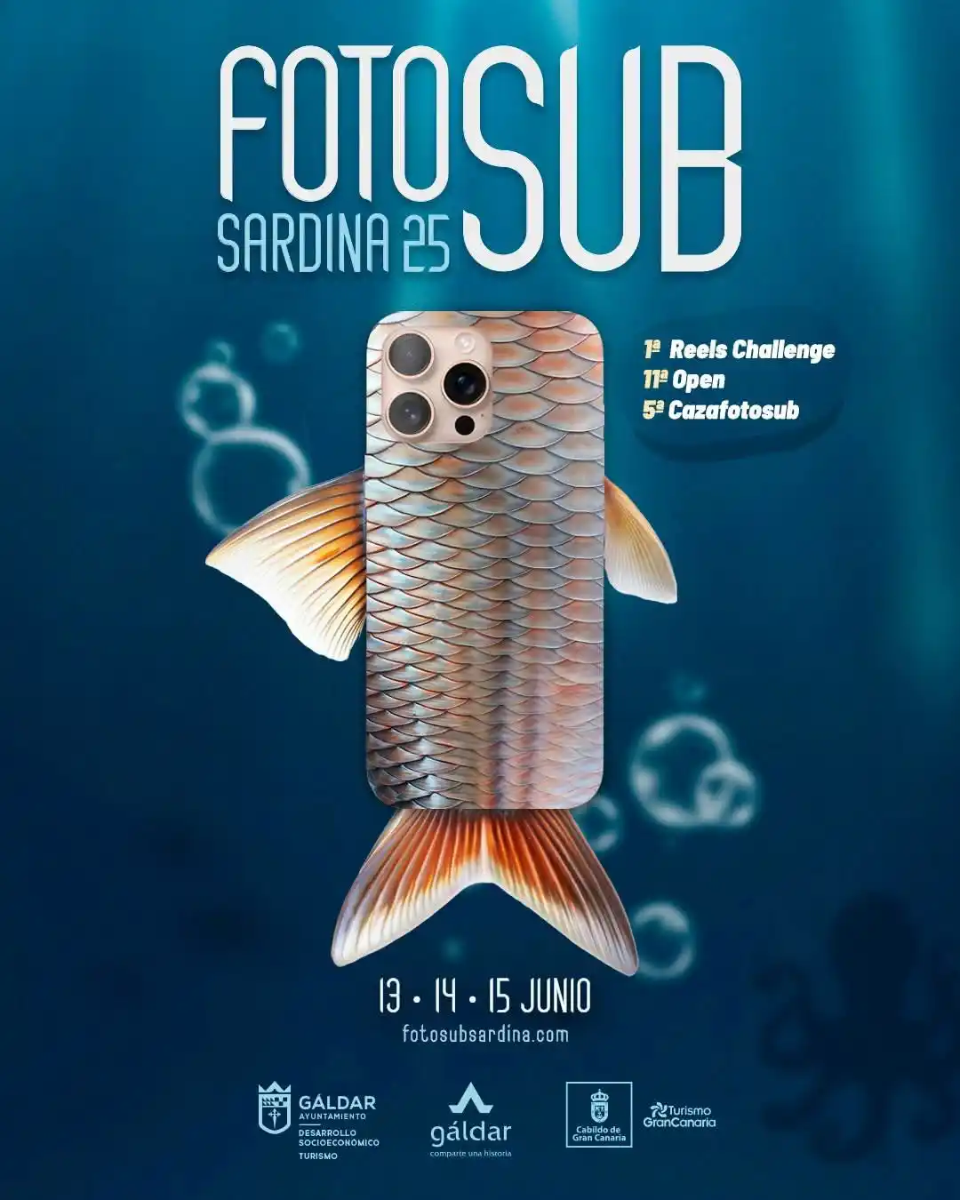 Image from Ayuntamiento de Gáldar: 🤿🎞 El FotoSub Sardina 2025 ya entra en calor con la publicación de ...