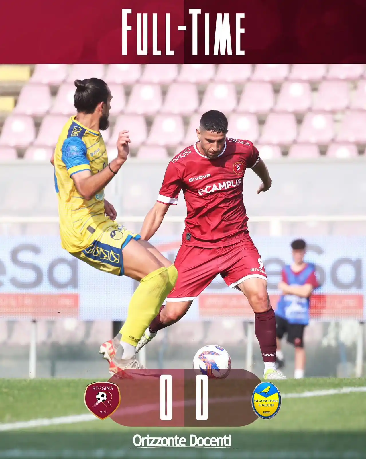 Image from Reggina 1914: ⏹️ | FULL TIME   90 minuti non sono bastati: si va ai supplementari Fo...