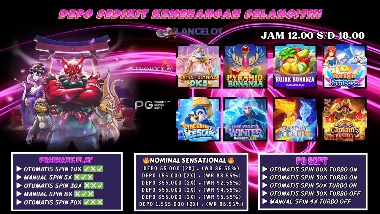 Image from Lancelot88 Official : *GACORRNYA GAK ADA OBAT GUYSSS MARI KITA COBA KEBERUNTUNGAN ADA PADA D...