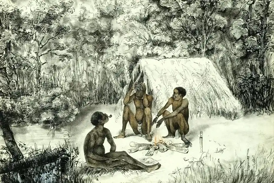 Image from Guyane La 1ère: *Guyane : des coups de fouet à la liberté, la fuite des marrons dans l...