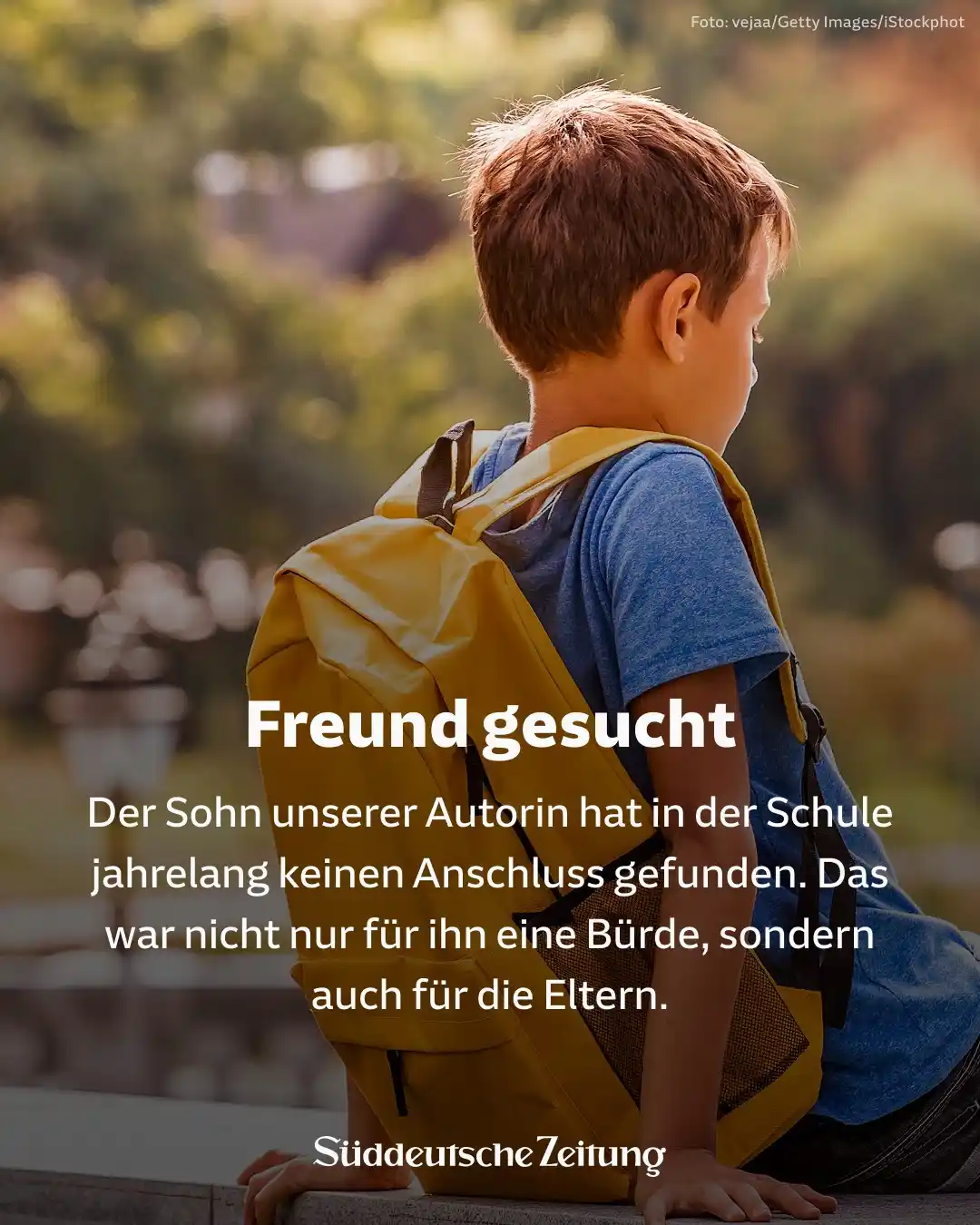 Image from Süddeutsche Zeitung: _"Ich schreibe diesen Text anonym, um meinen Sohn zu schützen._ _Ich...