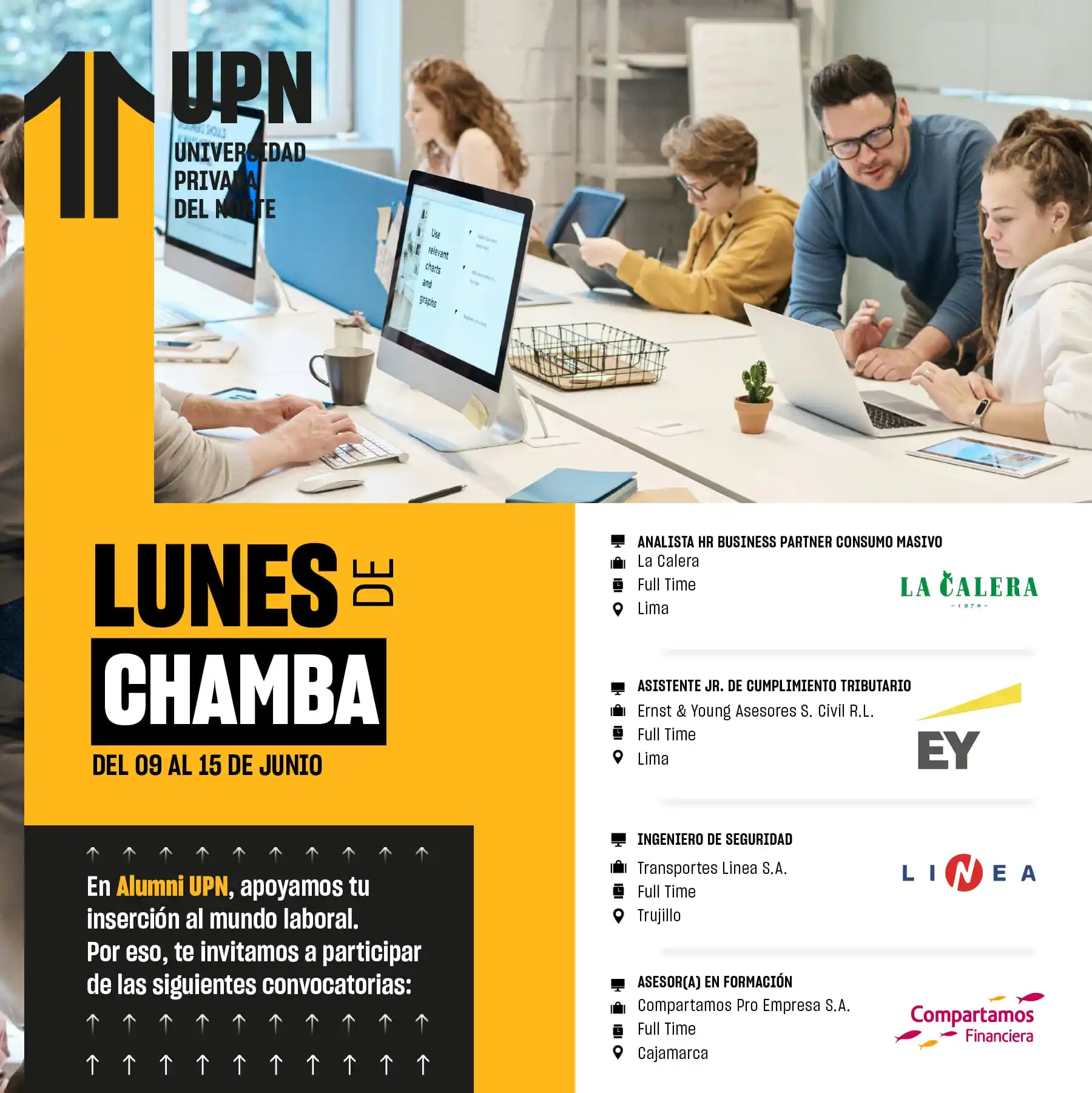Image from ALUMNI UPN: 🔍 *¡ Junio con más ofertas laborales en el  <a class="text-blue-500 h...