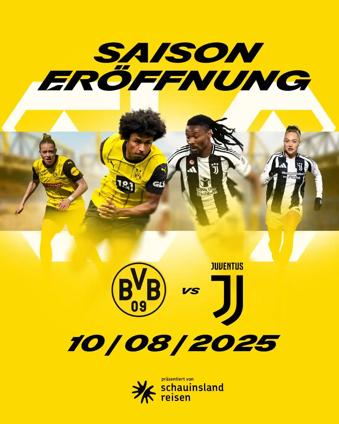 Image from Borussia Dortmund: 🦓 Juventus kommt im Doppelpack zur BVB-Saisoneröffnung am 10. August!...