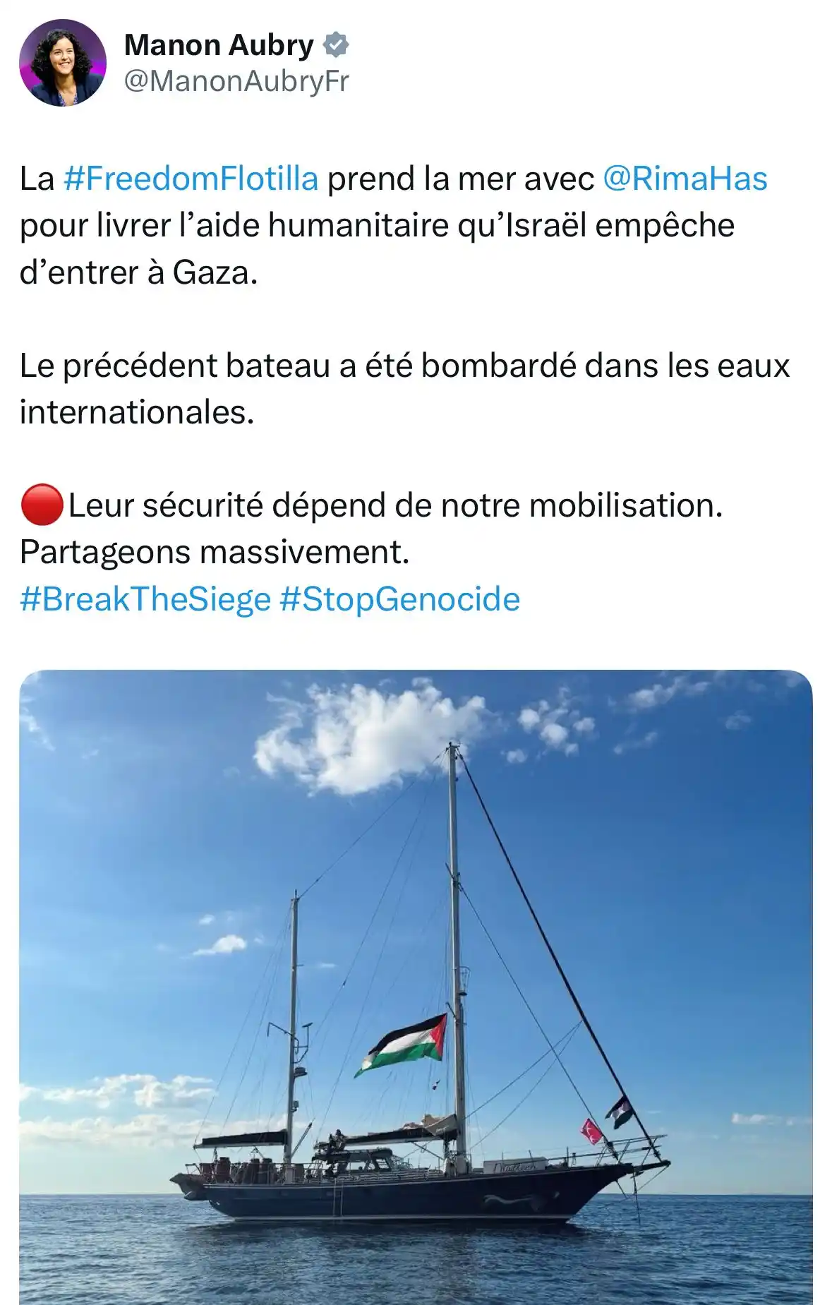Image from Manon Aubry - Infos et Actus : La <a class="text-blue-500 hover:underline cursor-pointer" href="/hash...
