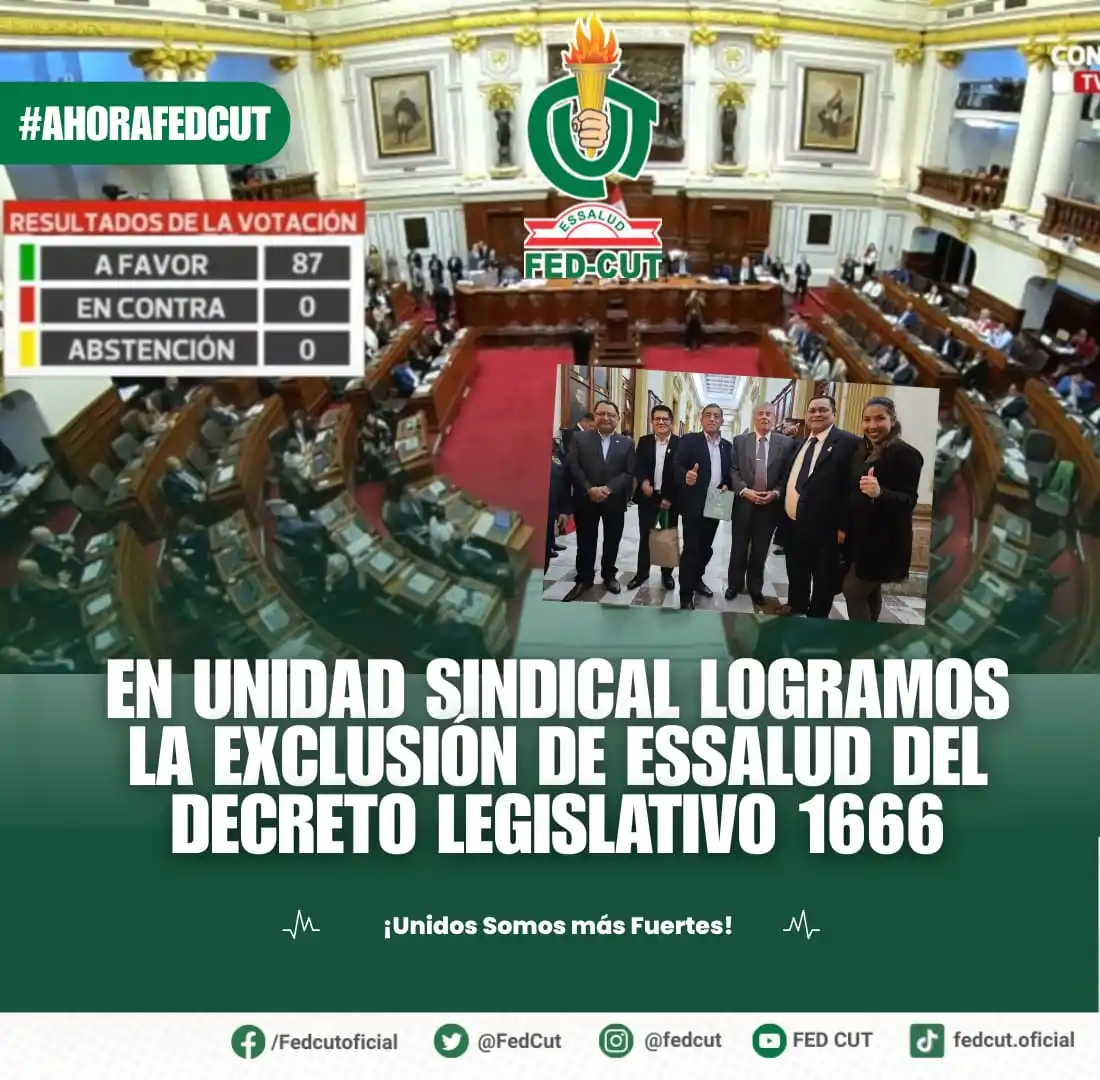 Image from FEDCUT , Oficial: ✊💪 ¡La unidad sindical da resultados! Desde la FEDCUT y junto a todas...
