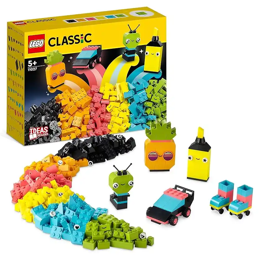 Image from Risparmio Felice: 👀 LEGO Classic Divertimento Creativo - Neon, Costruzioni in Mattoncin...