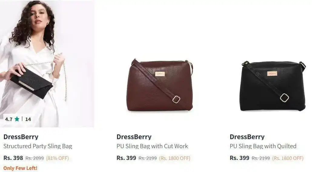 Image from Hot Deals - Online Shopping Offers: Myntra Loot : Upto 90% Off On Branded Handbags. Masterlink : https://...