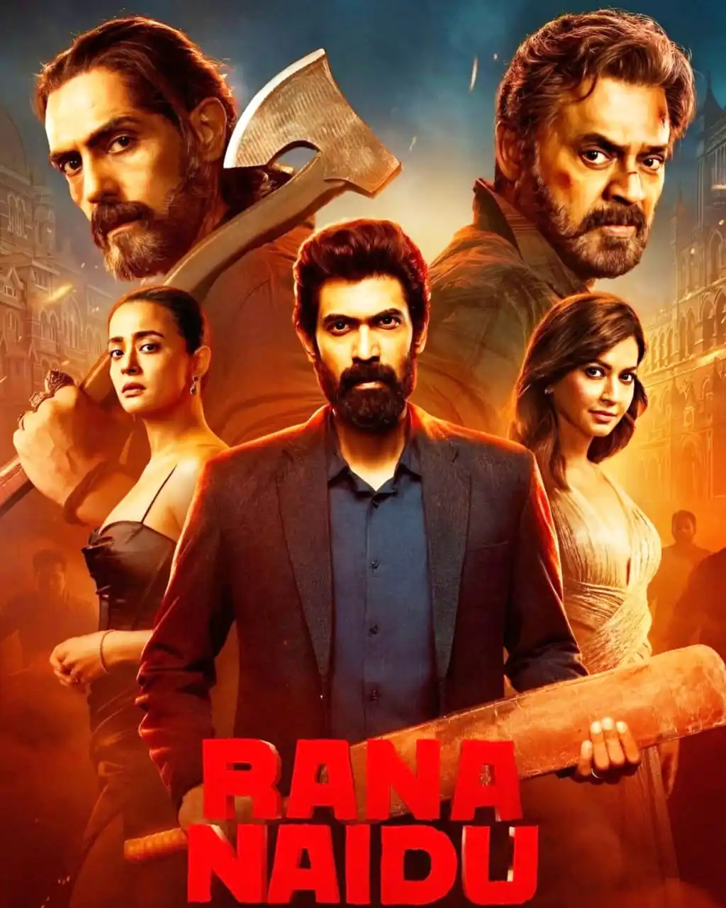 Image from New Movies: Name: Rana Naidu S02 (2025) Hindi Completed Web Series HEVC ESub  Genr...