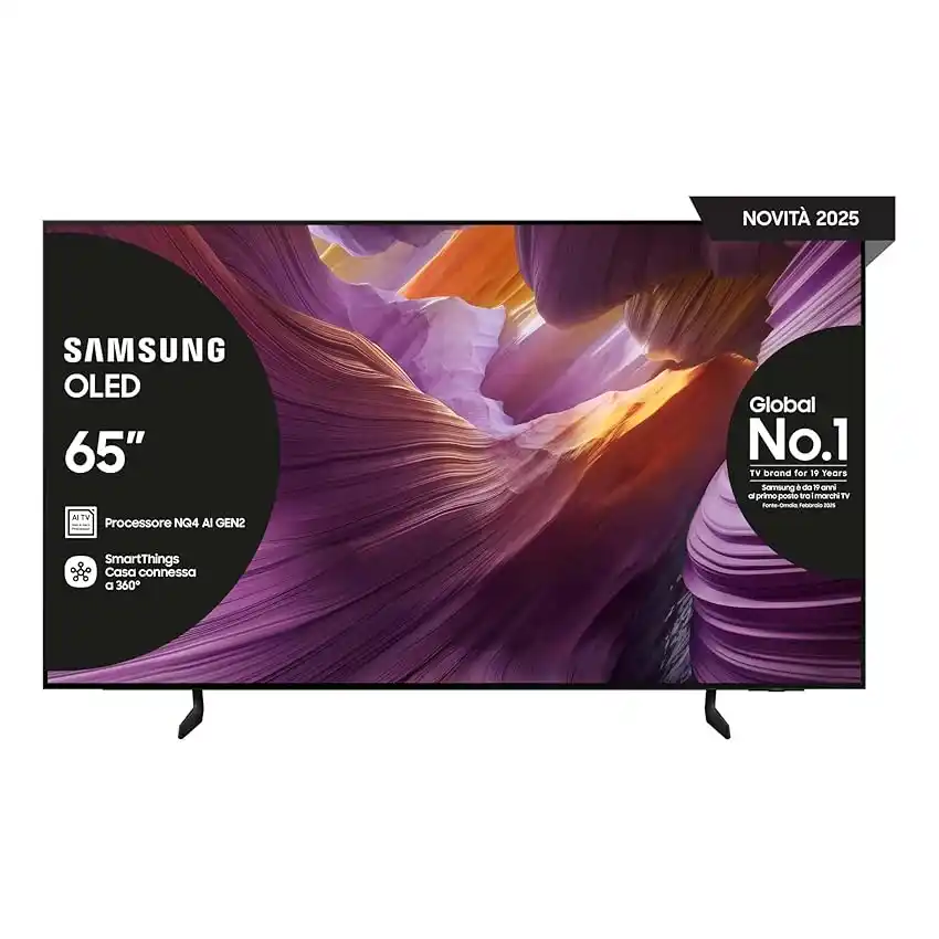 Image from Risparmio Felice: 👀 Samsung Smart TV 65'' QE65S85FAEXZT OLED 4K, NQ4 AI Gen2 Processor,...