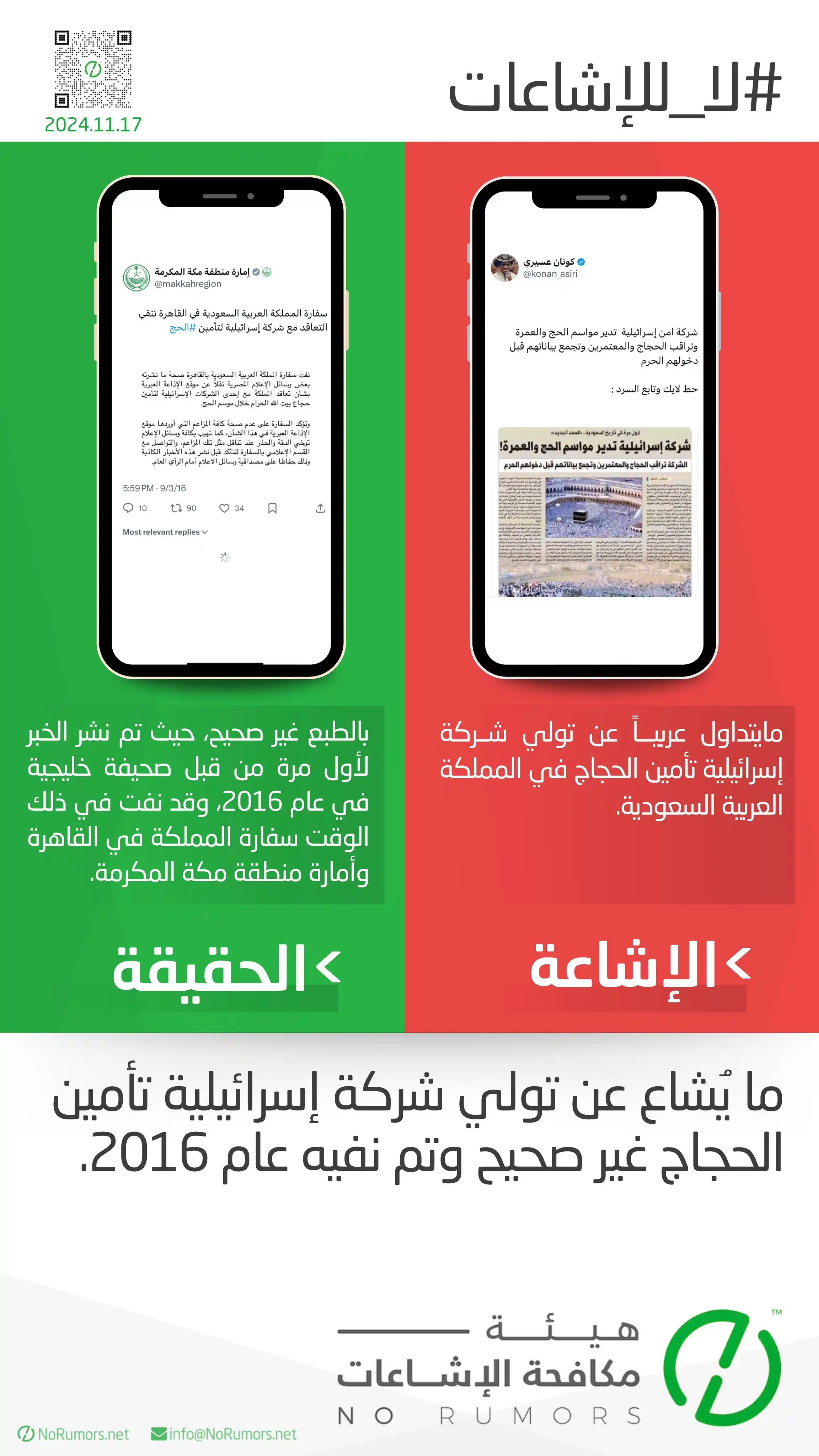 No Rumors قناة هيئة مكافحة الإشاعات  post