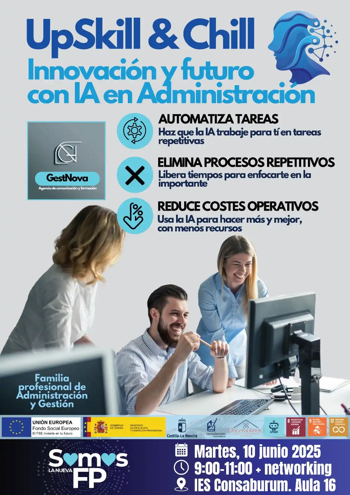 Image from AytoConsuegra: 📣 *UpSkill & Chill. Innovación y futuro con IA en Administración.*  ✅...