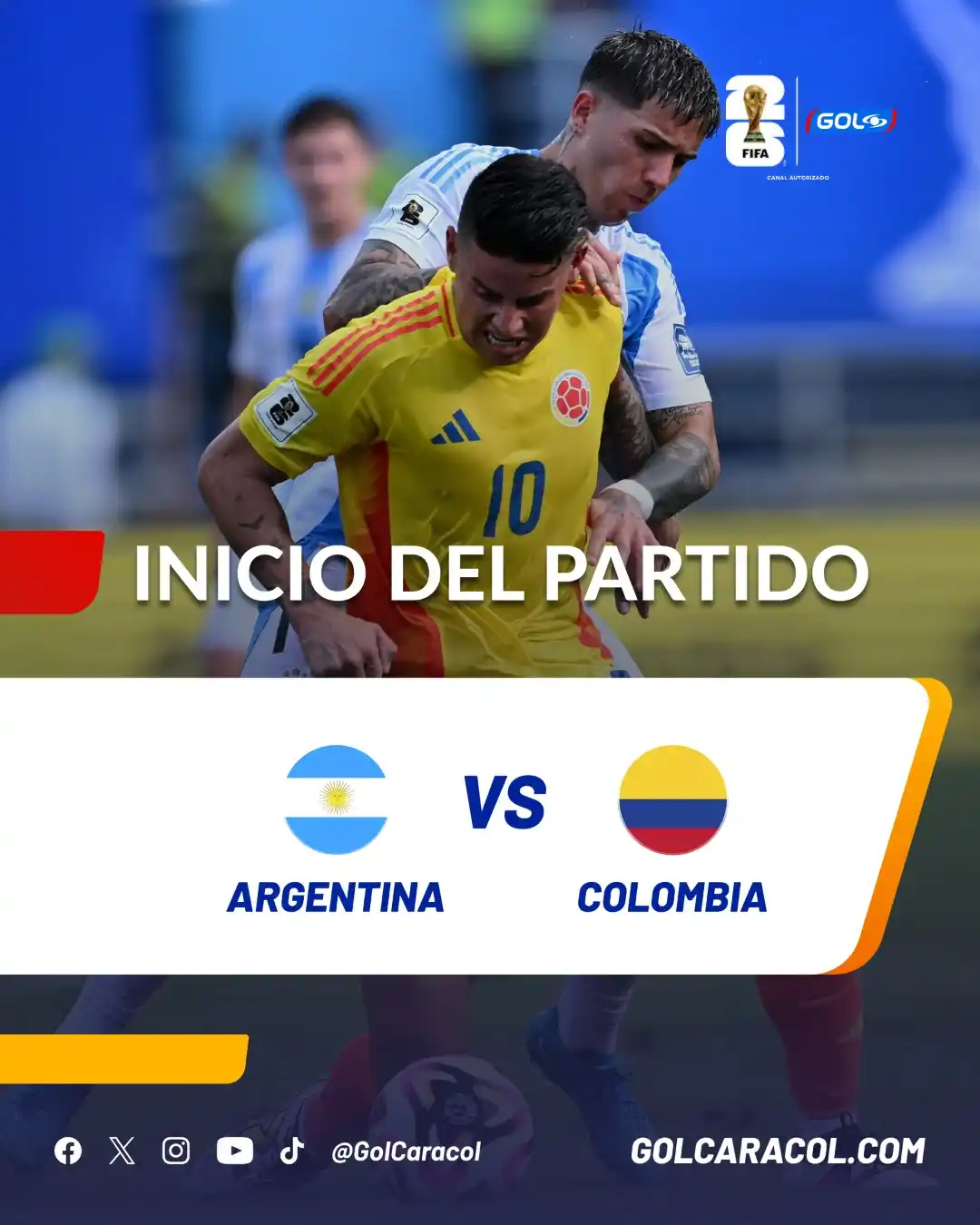 Image from Gol Caracol: Vea acá el partido: https://www.noticiascaracol.com/golcaracol/partido...