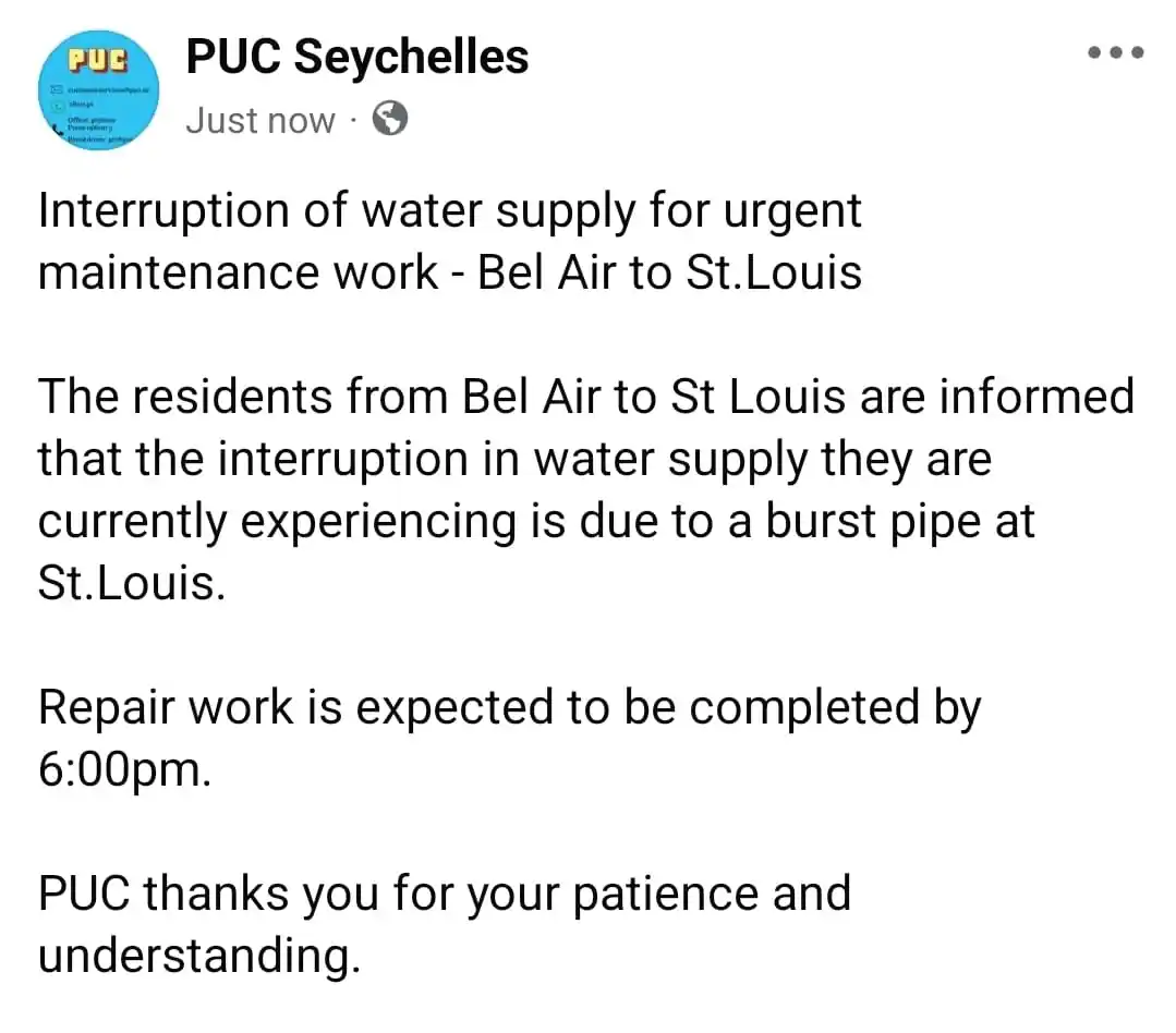 PUC Seychelles post